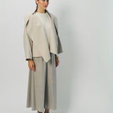 Dusan Cashmere Double Face Hooded Short Jacket