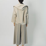 Dusan Cashmere Double Face Hooded Short Jacket