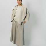 Dusan Cashmere Double Face Hooded Short Jacket