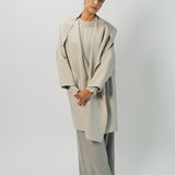 Dusan Cashmere Double Face Long Hooded Coat