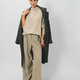 Dusan Cashmere Oversized Herringbone Jersey Coat