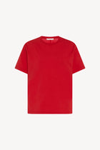 Florie Top in Cotton - Tomato Red