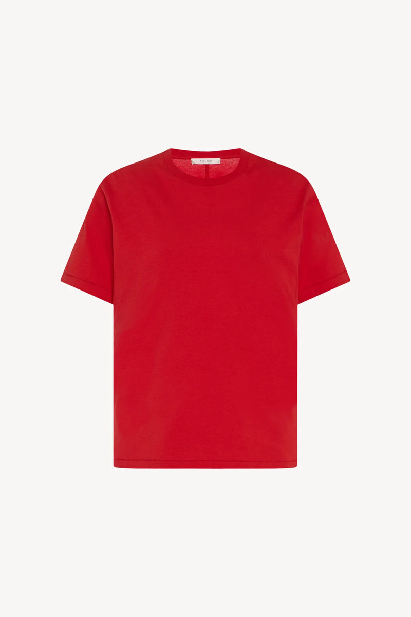 Florie Top in Cotton - Tomato Red