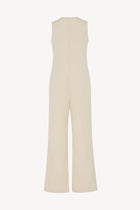 Levante Jumpsuit in Wool - Ivory