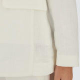 Herno Pure Linen Double Breasted Blazer