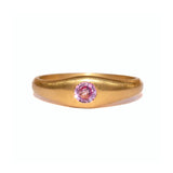 Marie-Hélène De Taillac 22K Yellow Gold Extra Small Pink Sapphire King Band Ring