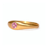 Marie-Hélène De Taillac 22K Yellow Gold Extra Small Pink Sapphire King Band Ring