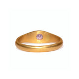 Marie-Hélène De Taillac 22K Yellow Gold Extra Small Pink Sapphire King Band Ring