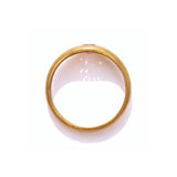 Marie-Hélène De Taillac 22K Yellow Gold Extra Small Pink Sapphire King Band Ring