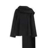 ALAIA DOUBLE FACE CASHMERE SCARF COAT