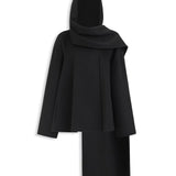 ALAIA DOUBLE FACE CASHMERE SCARF COAT