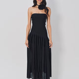 Azzedine Alaia Godet Dress L Noir / 36