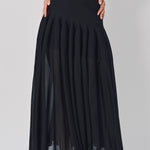 Azzedine Alaia Godet Dress L Noir / 36