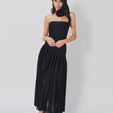 Azzedine Alaia Godet Dress L Noir / 36