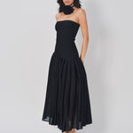 Azzedine Alaia Godet Dress L Noir / 36