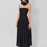 Azzedine Alaia Godet Dress L Noir / 36