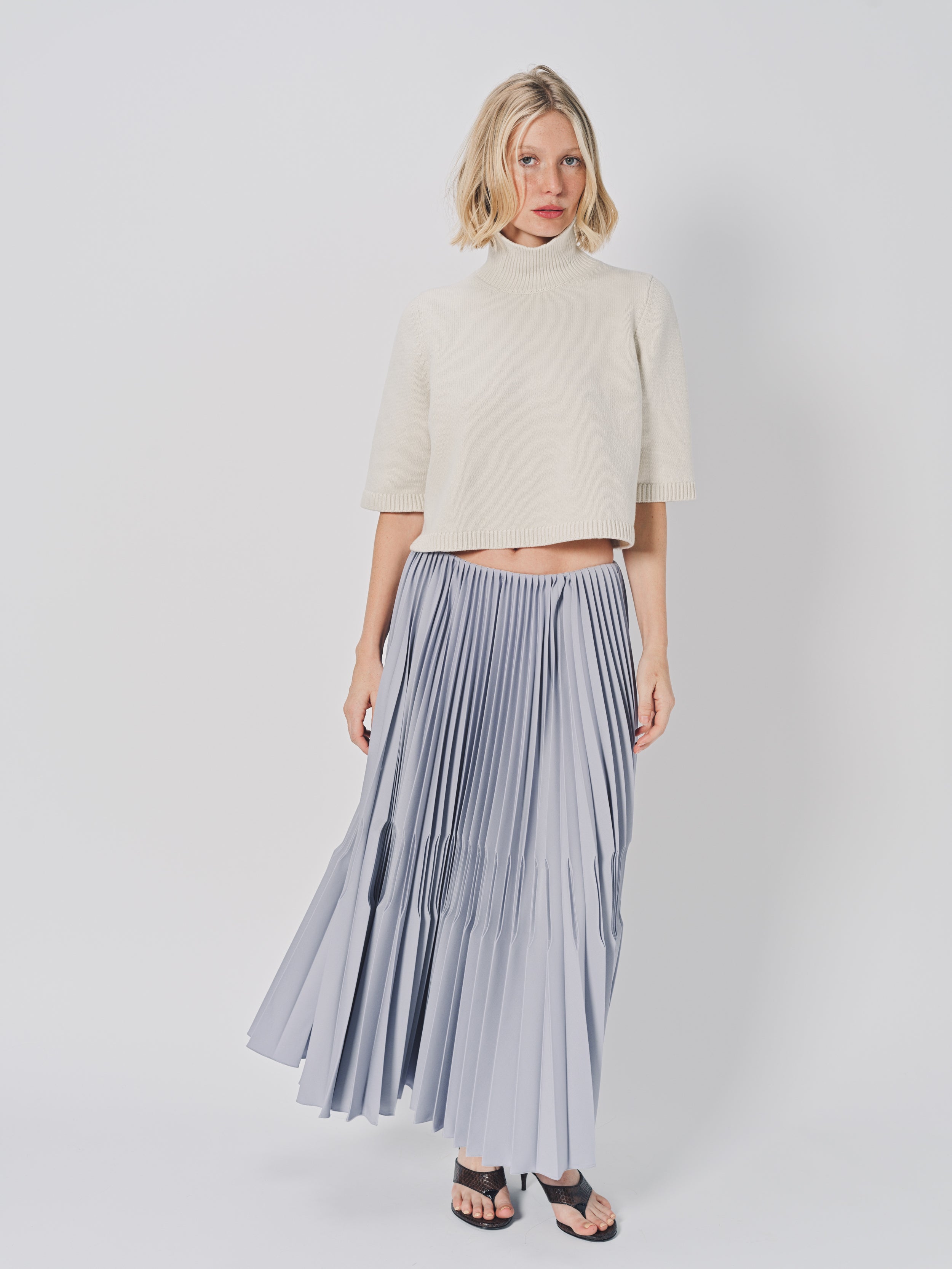 Azzedine Alaia SS Crop Jumpsuit Blanc Naturel / 38