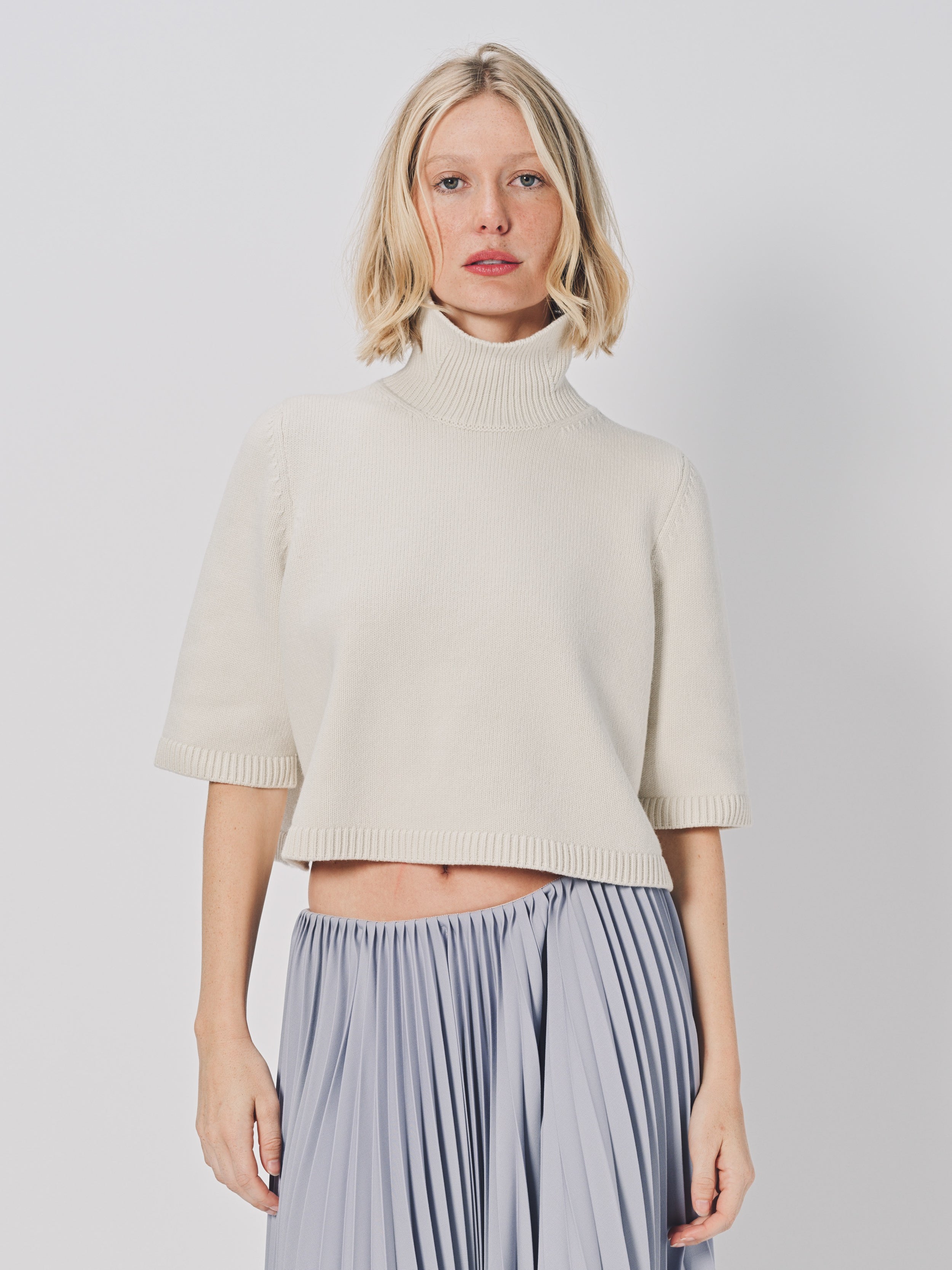 Azzedine Alaia SS Crop Jumpsuit Blanc Naturel / 38