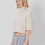 Azzedine Alaia SS Crop Jumpsuit Blanc Naturel / 38