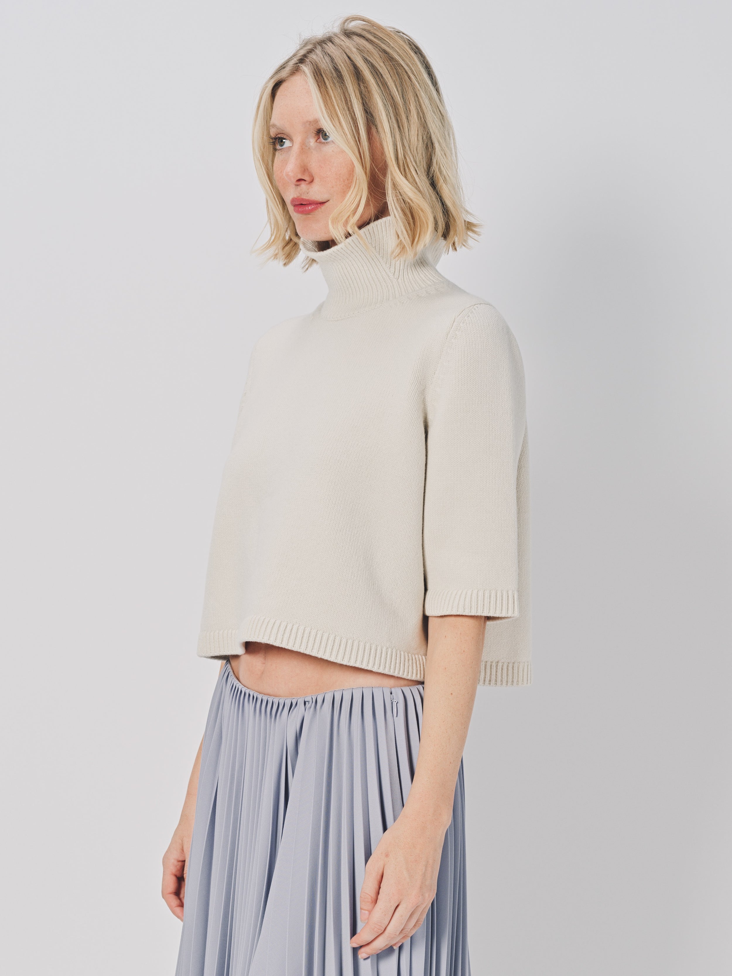 Azzedine Alaia SS Crop Jumpsuit Blanc Naturel / 38