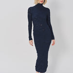 Azzedine Alaia Bodycon Dress Marine / 38