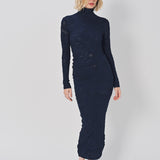 Azzedine Alaia Bodycon Dress Marine / 38