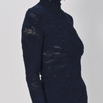 Azzedine Alaia Bodycon Dress Marine / 38