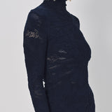 Azzedine Alaia Bodycon Dress Marine / 38