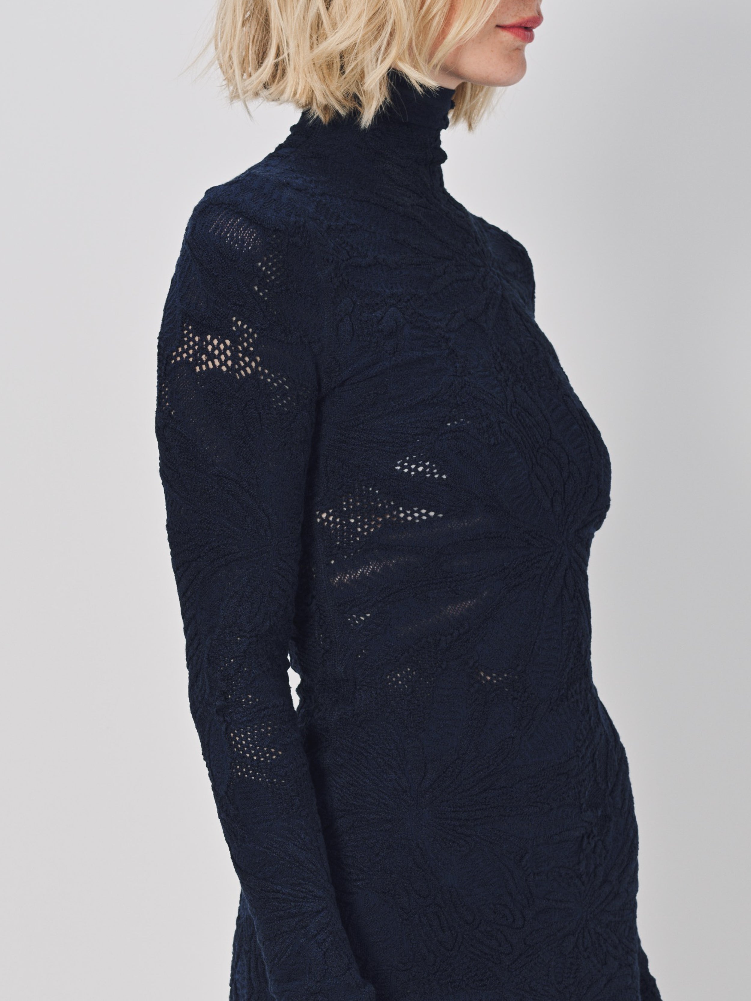 Azzedine Alaia Bodycon Dress Marine / 38