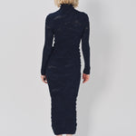 Azzedine Alaia Bodycon Dress Marine / 38
