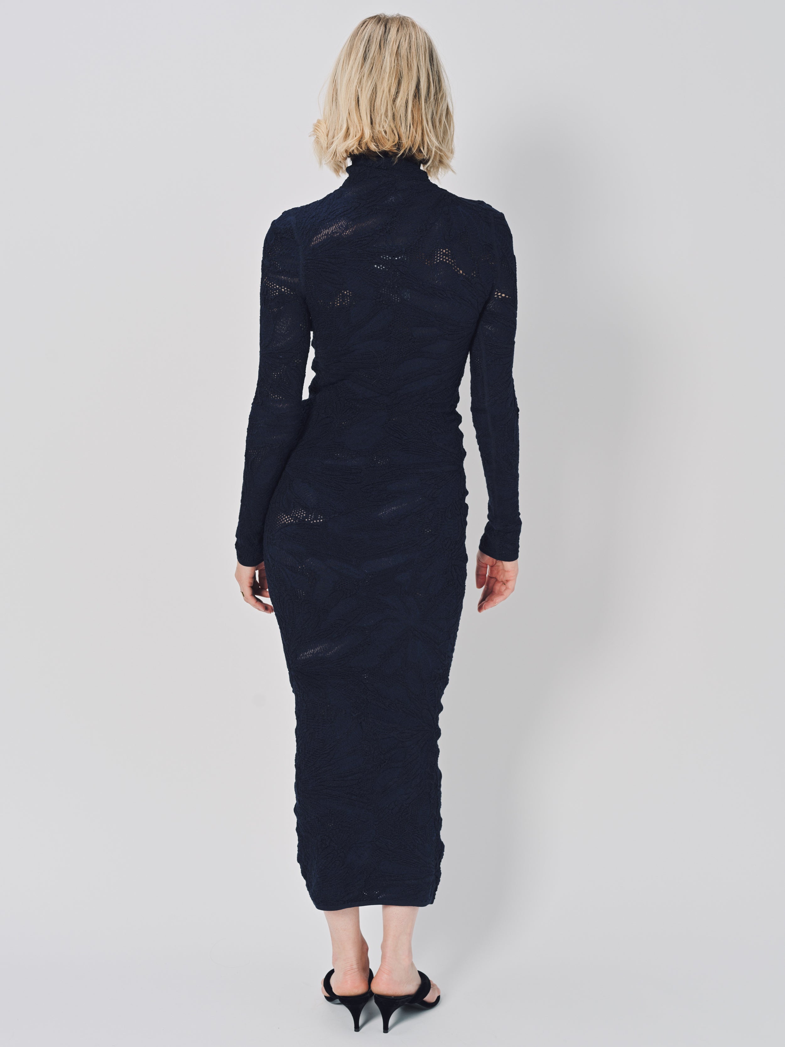 Azzedine Alaia Bodycon Dress Marine / 38