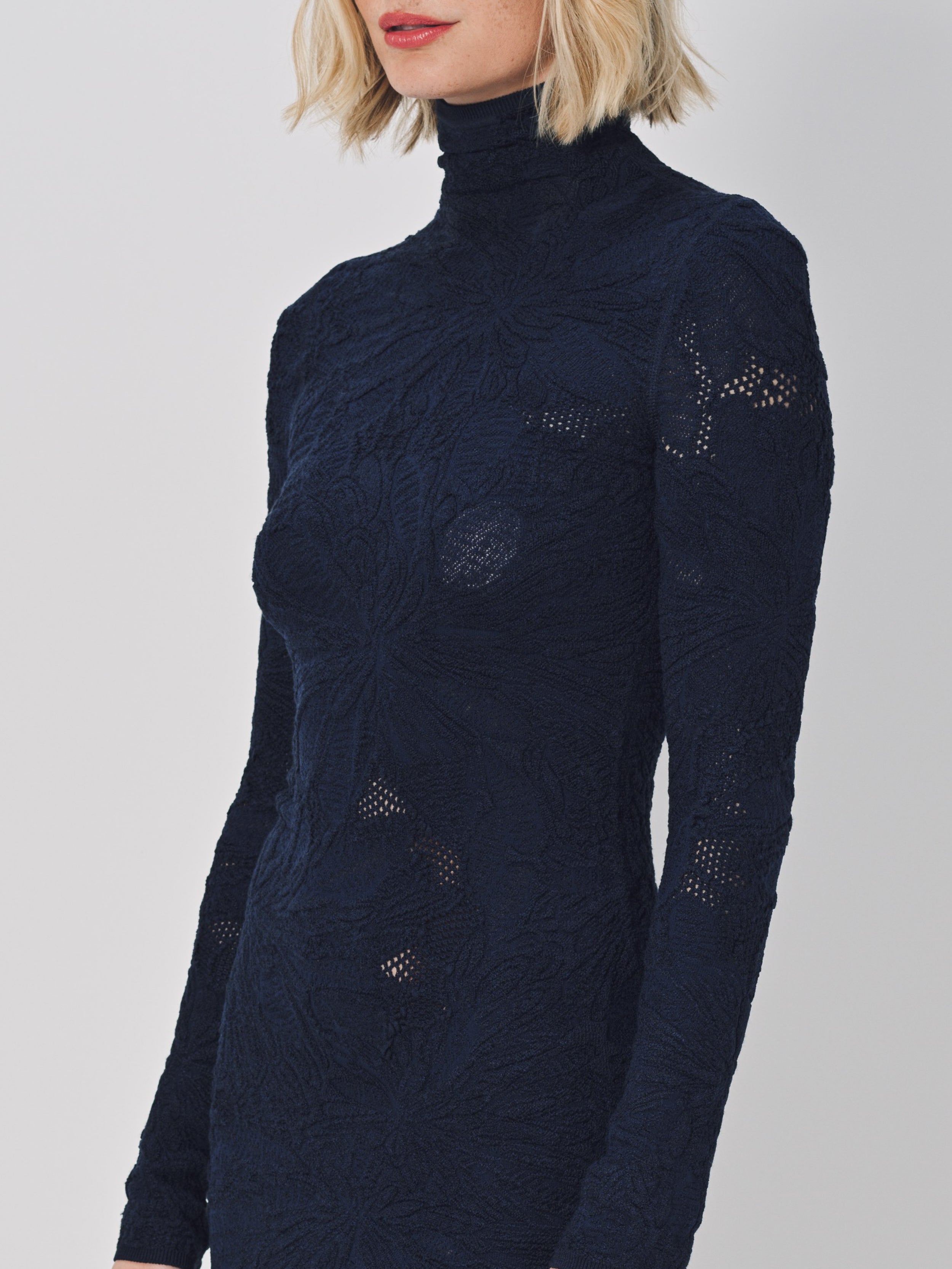 Azzedine Alaia Bodycon Dress Marine / 38