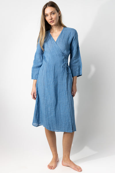 Denim Wrap Dress