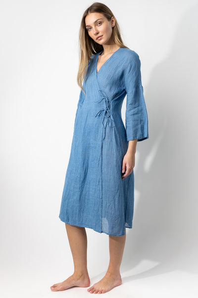 Denim Wrap Dress