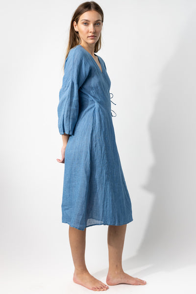 Denim Wrap Dress