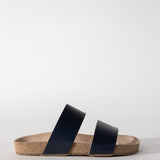 2 Strap Sandal in Blu Navy