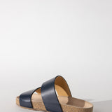 2 Strap Sandal in Blu Navy