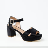 Diedre Crystal Platform Sandal