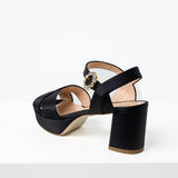 Diedre Crystal Platform Sandal