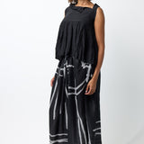 Silk Patterned Long Skirt