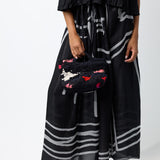 Silk Patterned Long Skirt