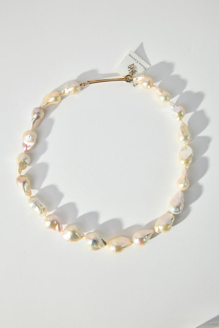 18" Pearls withg Gold Hook Clasp
