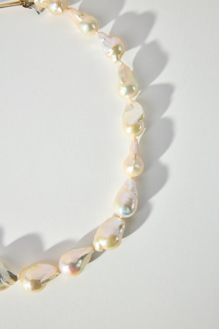 18" Pearls withg Gold Hook Clasp