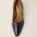 Alexa Wagner Black Eel Pam Pump
