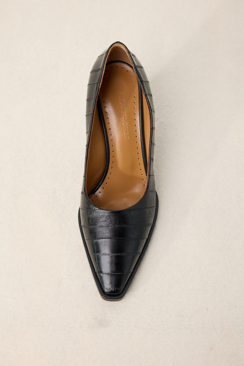 Pam Pump in Black Eel