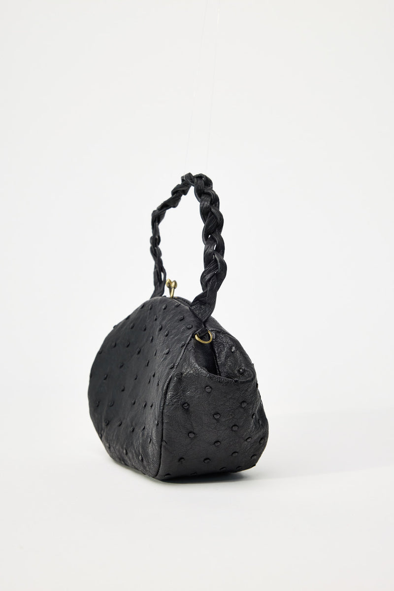Ostrich Top Handle Bag