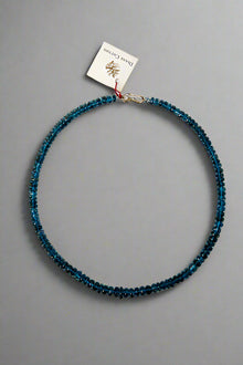 16" London Blue Topaz with 14K Clasp Necklace