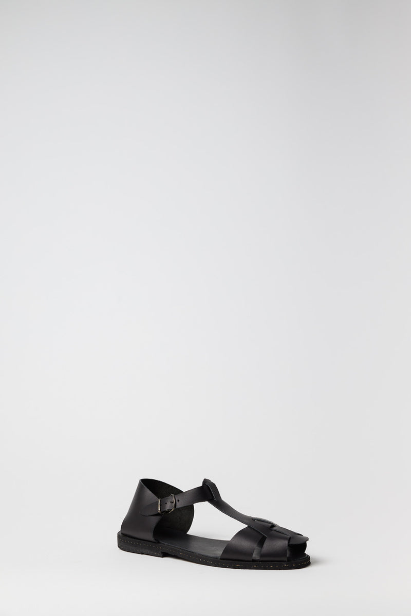 Leather Buckle Sandals