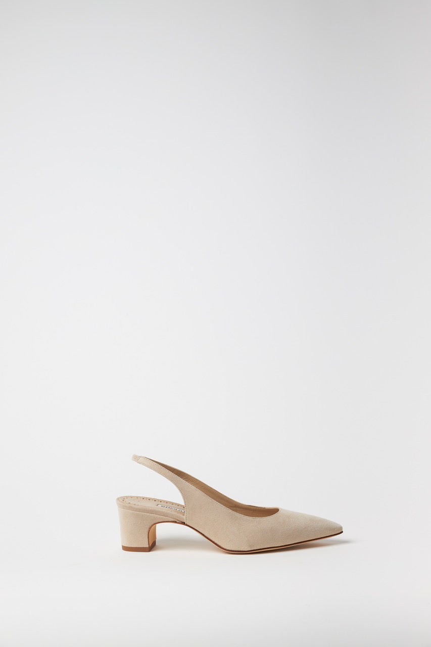 Paledabe Suede Slingback Pump