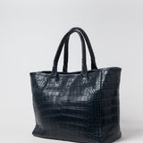 Crocodile Tote Bag with Strap